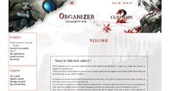 Desktop Screenshot of gw2organizer.com